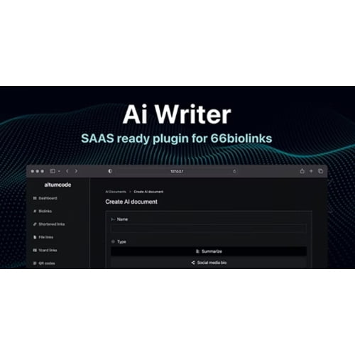 AI Writing Assistant Image Generator Speech to Text 66biolinks plugin Nulled