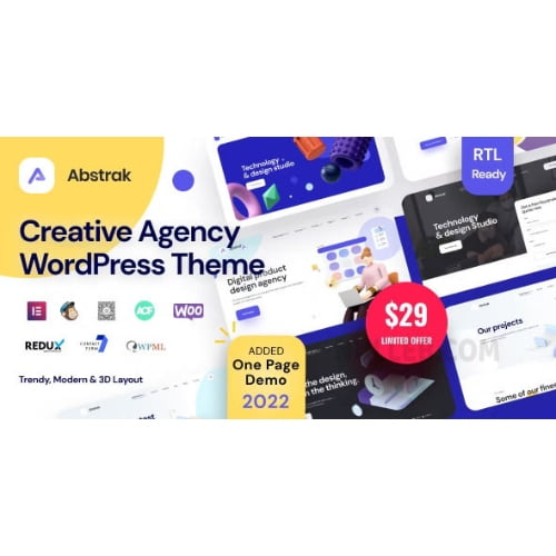 Abstrak Creative Agency Theme