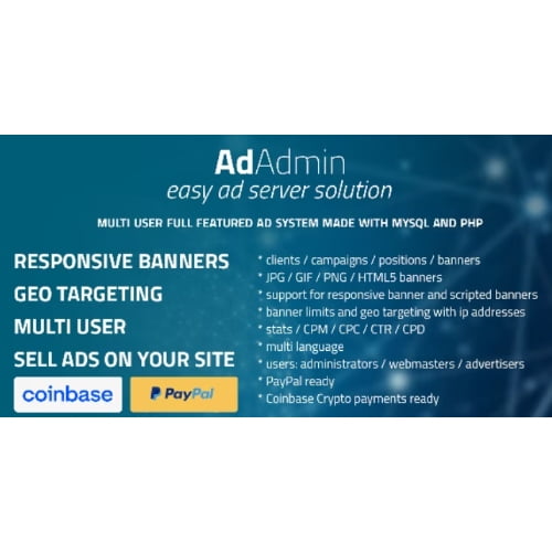 AdAdmin Nulled Easy full featured ad server Free Download