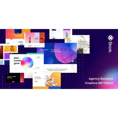 Agency Business Creative WordPress Theme Brook