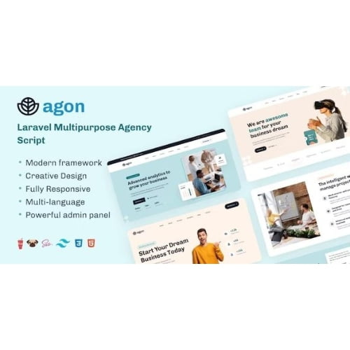 Agon Laravel Multipurpose Agency Script