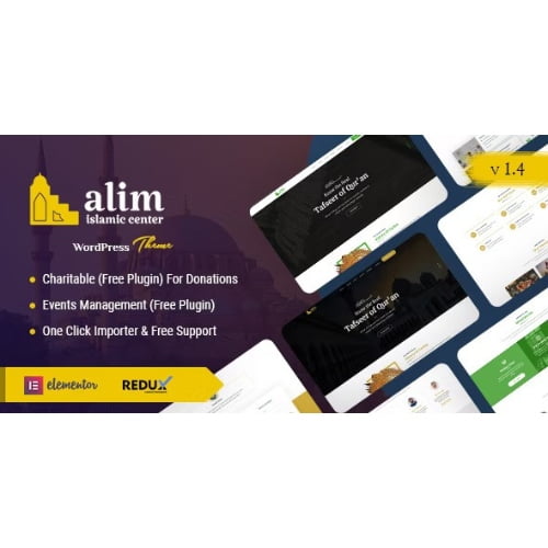 Alim Islamic Institute Mosque WordPress Theme RTL