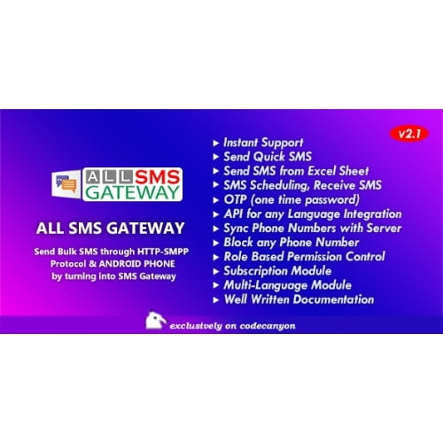All SMS Gateway Send Bulk SMS through HTTP SMPP Protocol Android Phone Nulled