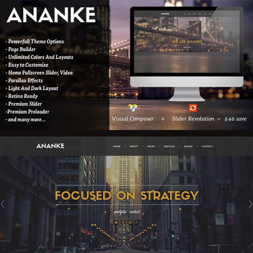 Ananke One Page Parallax WordPress Theme