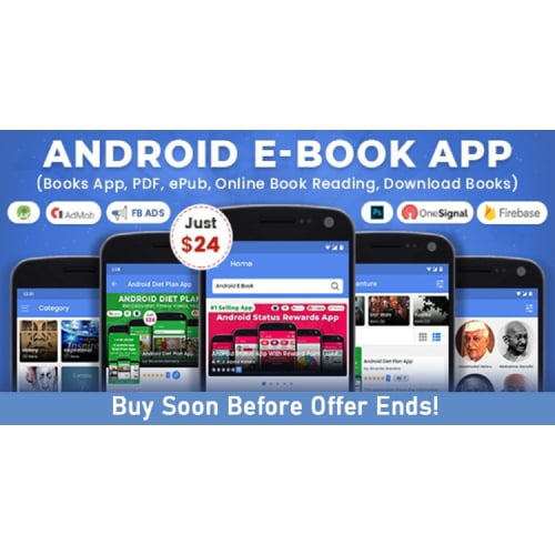 Android EBook App Books App PDF ePub Online Book Reading Download Books Nulled