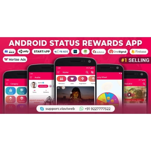 Android Status App With Reward Point Nulled