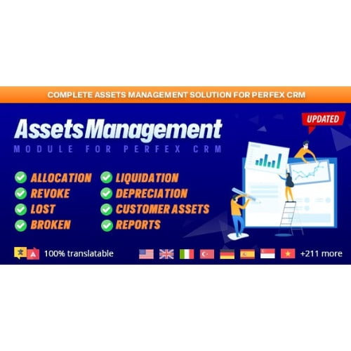 Assets Management module for Perfex CRM Organize company and client assets