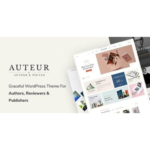 Auteur – WordPress Theme for Authors and Publishers Nulled