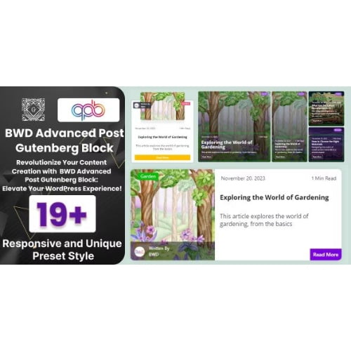 BWD Advanced Blog Post Block Plugin For Gutenberg