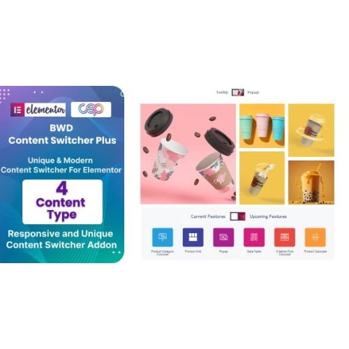BWD Content Switcher Plus Addon For Elementor Theme Elementor
