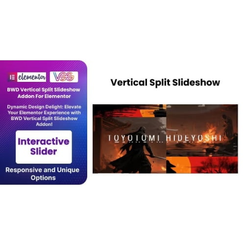 BWD Vertical Split Slideshow Addon For Elementor