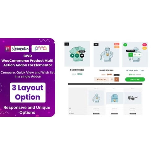 BWD WooCommerce Product Multi Action Addon For Elementor