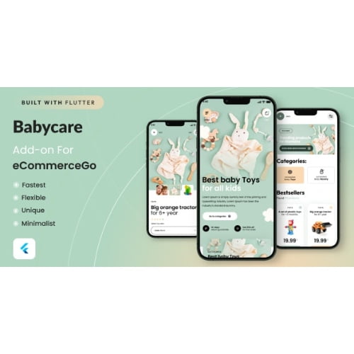 BabyCare Mobile Apps for eCommerceGo SaaS