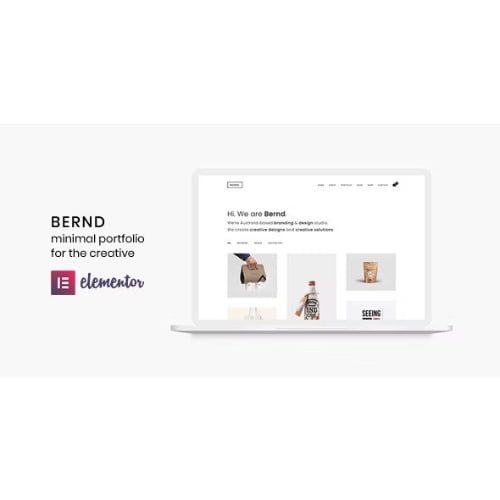 Bernd Minimal WordPress Portfolio Theme