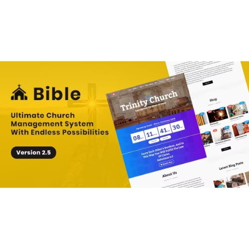 Bible Church Management System With Shop Donation Sermon Blog Event Role Attendance More