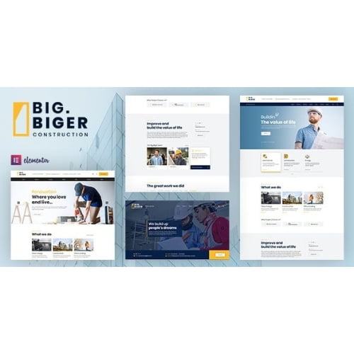 Bigger Construction WordPress Theme Nulled 1