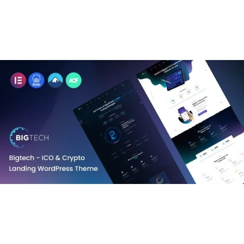 Bigtech ICO Crypto Landing WordPress Theme Nulled 1