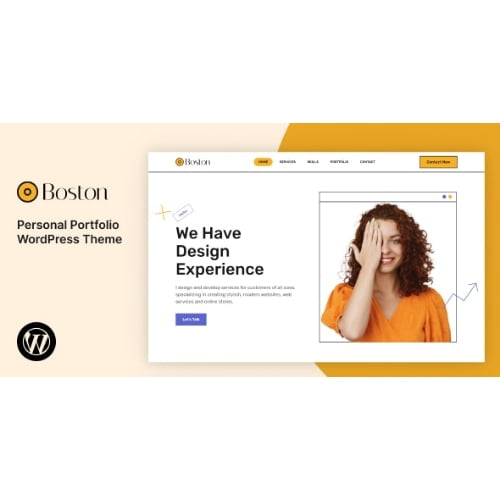 Boston – Personal Portfolio WordPress Theme