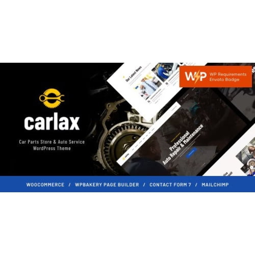 Carlax Car Parts Store Auto Service WordPress Theme 1