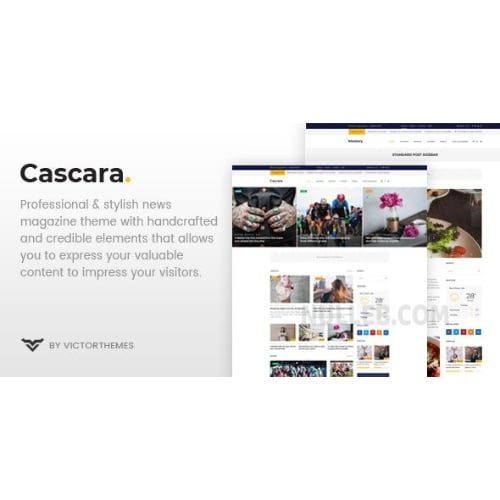 Cascara Blog News Magazine WordPress Theme