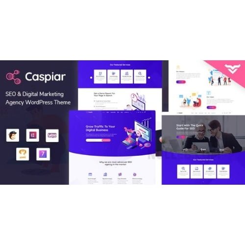 Caspiar Digital Marketing Agency WordPress Theme