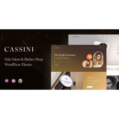 Cassini Hair Salon Barber Shop WordPress Theme