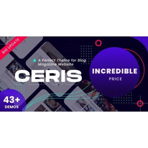 Ceris Ecommerce Magazine WordPress Theme
