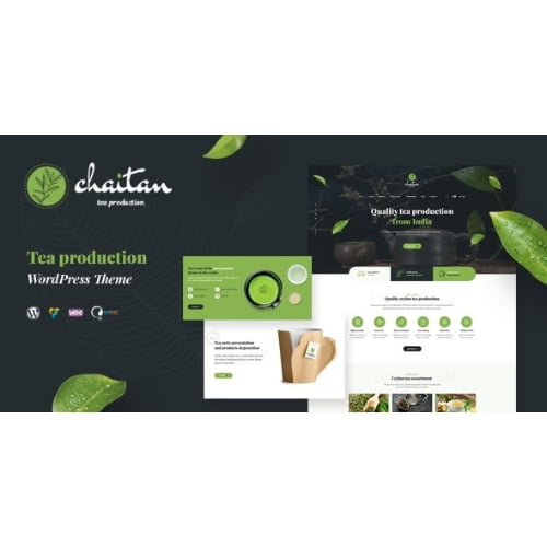 Chaitan Tea Production Company Organic Store WordPress Theme Nulled