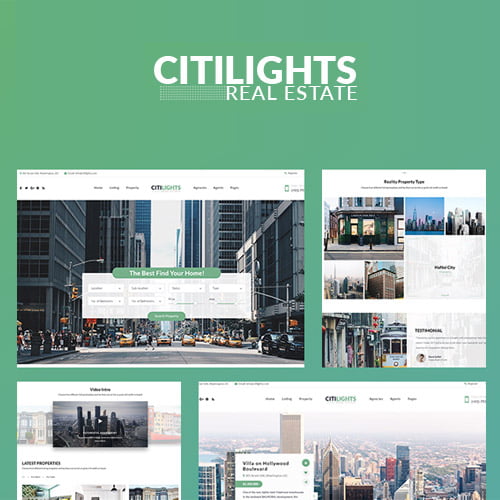 CitiLights Real Estate WordPress Theme