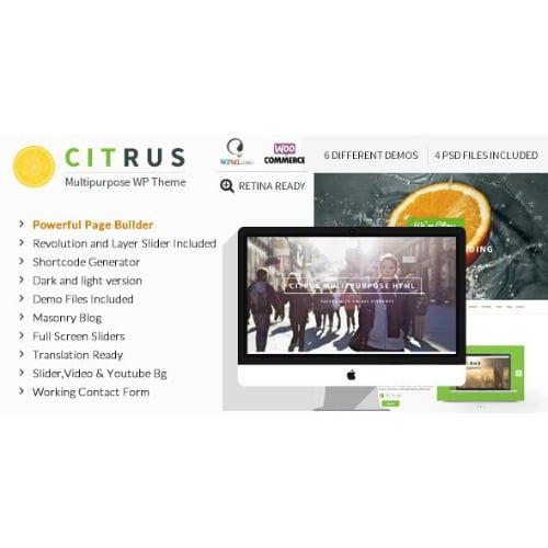 Citrus One Page WordPress