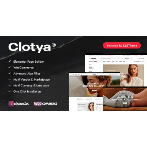 Clotya Fashion Store eCommerce Theme
