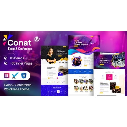 Conat Event Conference WordPress Theme RTL Ready