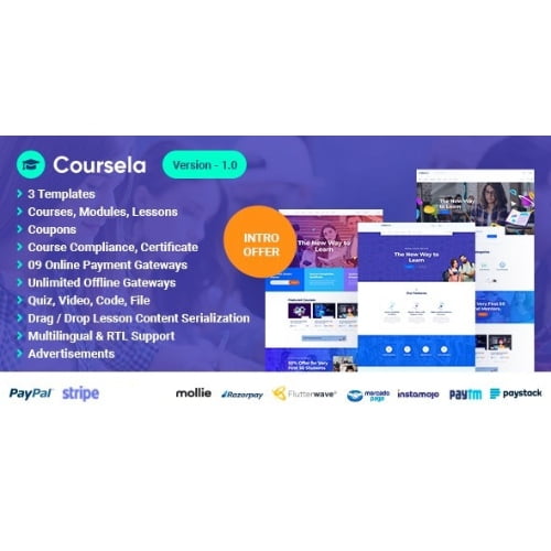 Coursela Personal Course Selling Website Nulled 2