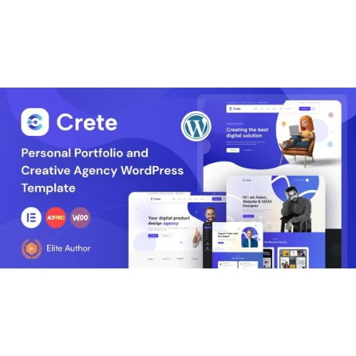Crete – Personal Portfolio and Creative Agency WordPress Theme