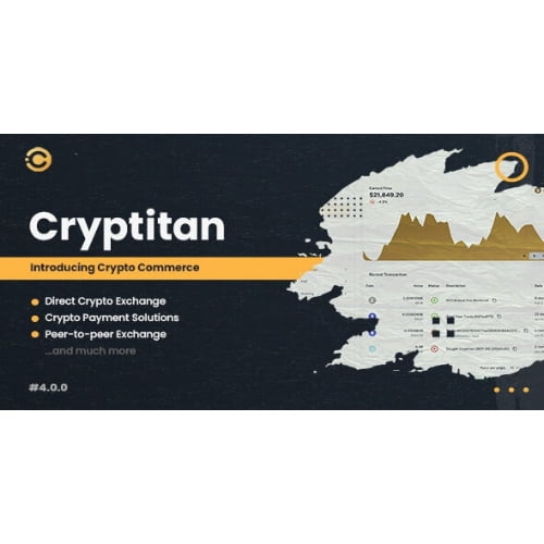 Cryptitan Multi featured Crypto Software Digital Marketplace Nulled