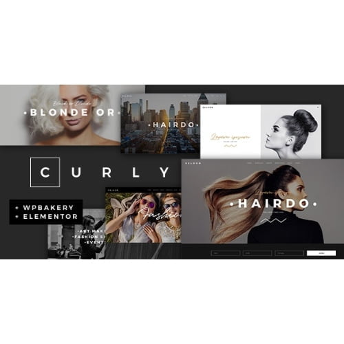 Curly A Stylish Theme for Hairdressers and Hair Salons