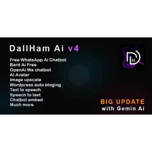 DallHam v3 Gemini Ai WhatsApp Chatbot Avatar Maker SAAS System