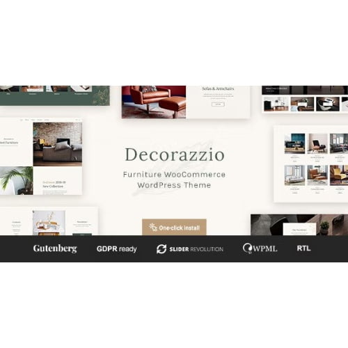 Decorazzio – Interior Design and Furniture Store WordPress Theme