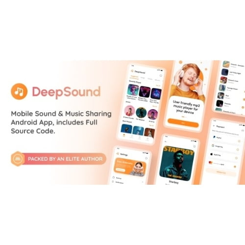 DeepSound Android Mobile Sound Music Sharing Platform Mobile Android Application Nulled