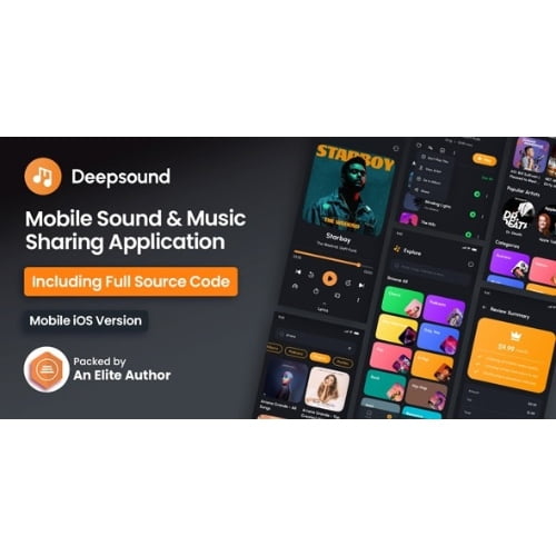 DeepSound IOS Mobile Sound Music Sharing Platform Mobile IOS Application Free Download 1
