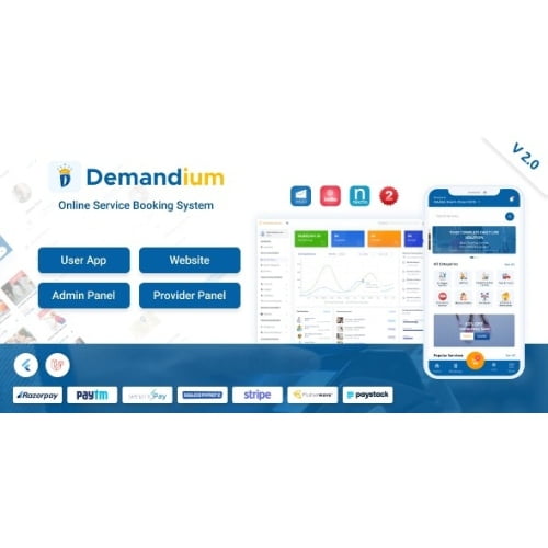 Demandium Multi Provider On Demand Handyman Home service App with admin panel Free Download 1