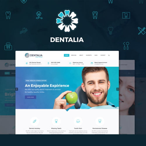 Dentalia Dentist Medical WordPress Theme