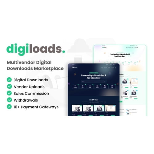 Digiloads Multivendor Digital Downloads Marketplace Nulled