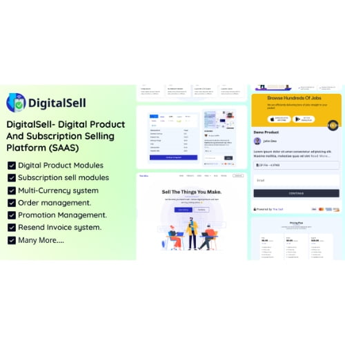 DigitalSell Digital Product And Subscription Selling Platform SAAS Nulled