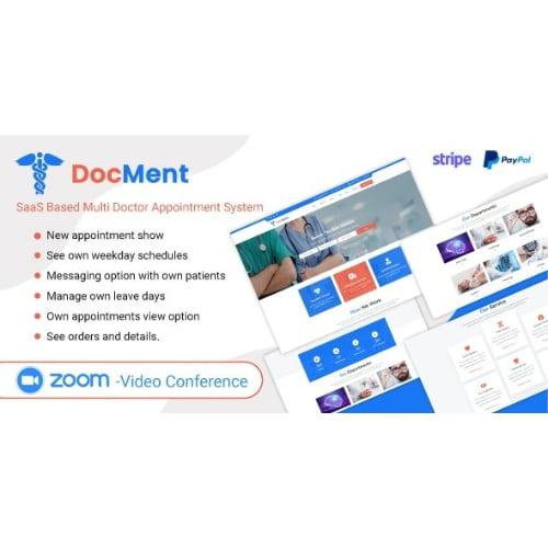 DocMent SaaS Based Multi Doctor Appointment System Free Download