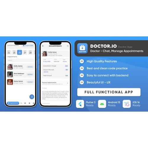 Doctor.io Doctor App for Doctors Appointments Managements Online Diagnostics
