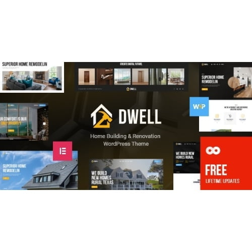 Dwell Home Building Renovation WordPress Theme Nulled
