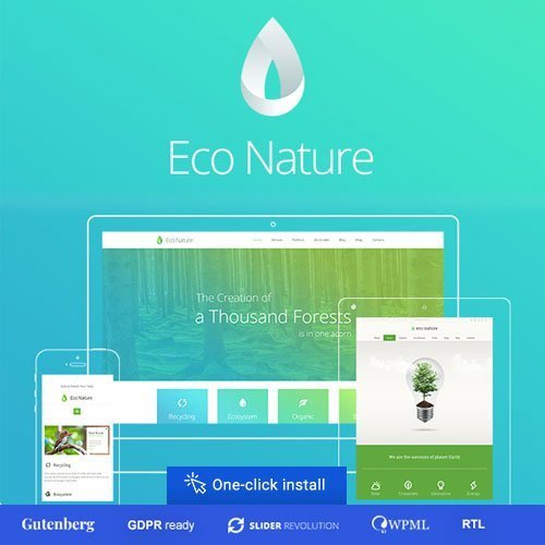 Eco Nature Environment Ecology WordPress Theme