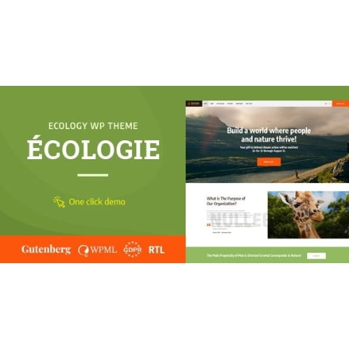 Ecologie Environmental Ecology WordPress Theme