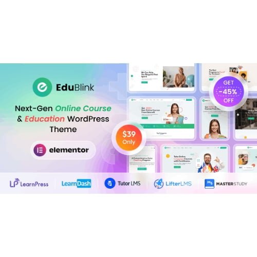 EduBlink Education Online Course WordPress Theme